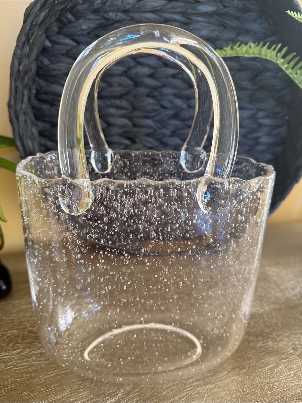 Clear Bubble Glass Tote Bag - Transparent🌸NWOB